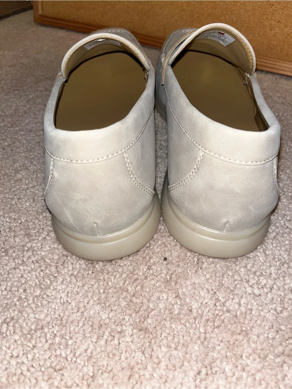 Tommy Hilfiger Men’s Light Gray Suede Penny Loafers